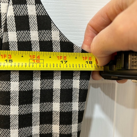 Ann Taylor Gingham Ruffle Hem Dress NWT Sleeveless Classy Knee Length Women Sz 6 - Picture 8 of 11